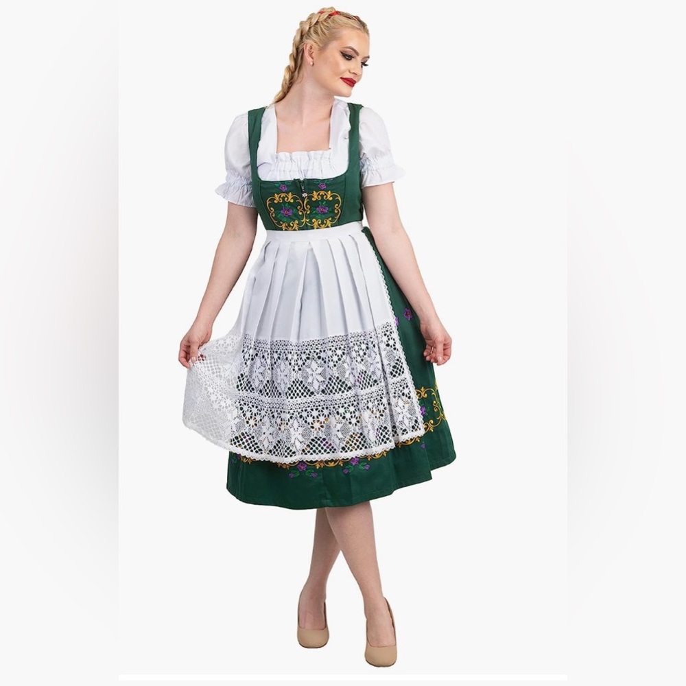 OKTOBERFEST Brand new size 14 Dirndl Trachten Haus 3 piece dress octoberfest